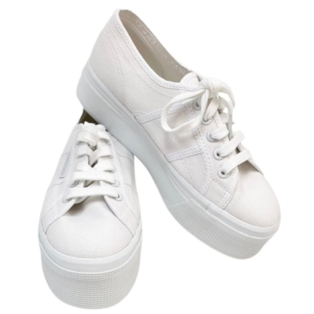 Superga 2790 ACOTW Platform Sneaker in Total White